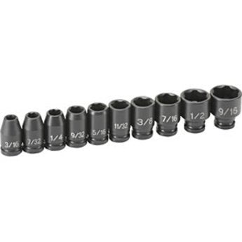 Grey Pneumatic Corp. GY9710 .25 in. Surface Drive 10 Piece Standard Set
