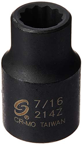Sunex 214z 1/2" Drive 7/16" 12-Point Impact Socket