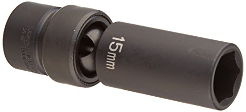 Dado universal neumático gris (1015UMD) con accionamiento de 3/8" x 15 mm de profundidad