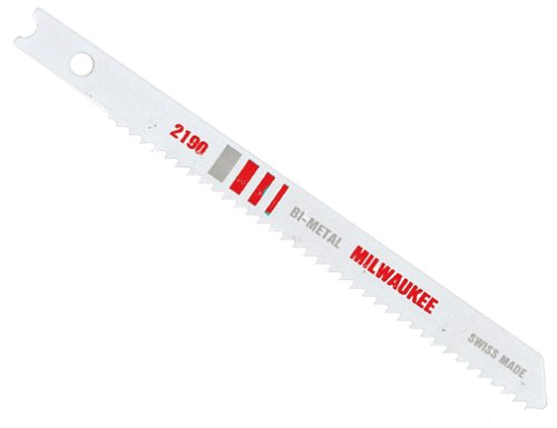 Milwaukee 48-42-2190 3 5/8-Inch High Speed Bi-Metal Jig Saw Blade, 14 Teeth per Inch, 5 Pack