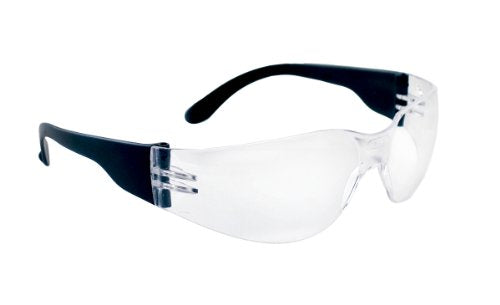 SAS Safety 5340 NSX Safety Glasses - Black Temple - Clear Lens - Polybag