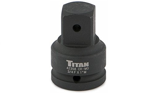 Titan 42358 Adaptador de vaso de impacto de 3/4 pulg. F a 1 pulg. M