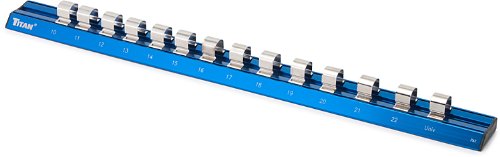 Titan 32098 Riel de casquillo de alumbre magnético Dr. Metric de 1/2 pulgada