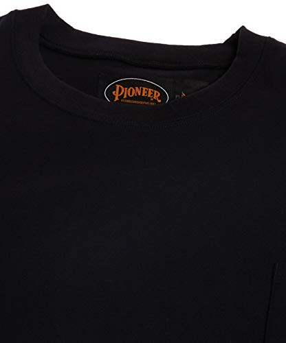 Pioneer Flame Resistant Cotton Long Sleeve High Visibility Safety Work Shirt, Black, 3XL, V2580470-3XL - Clothing - Proindustrialequipment