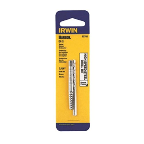 Juego de brocas y extractor de tornillos en espiral Irwin Hanson EX-2 53702.