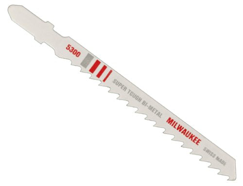 Milwaukee 48-42-5300 4-Inch Bi-Metal Jig Saw Blades, 6 Teeth per Inch, 5 Pack