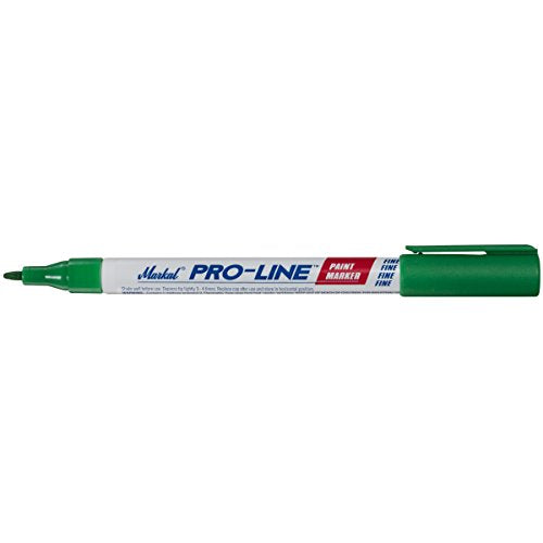 Markal Pro-Line Fine Tip Liquid Paint Marker with 1/16" Bullet Tip, Green (Pack of 12)