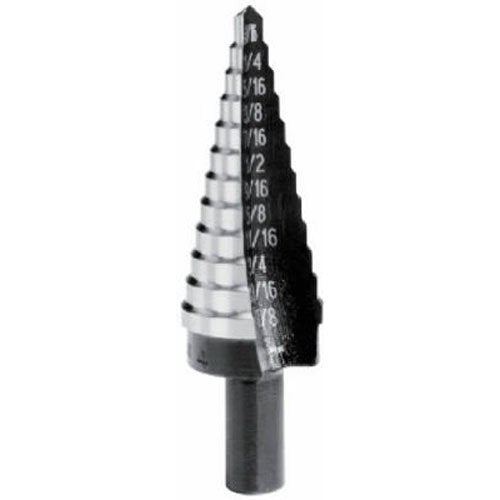 Irwin 10235 Unibit5 1/4-Inch to 1-3/8-Inch 1/2-Inch Shank Step Drill Bit