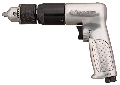 Ingersoll Rand 7803RA 1/2 Reversible Pneumatic Air Drill, Heavy Duty, 400 RPM, Variable Speed Throttle, 5HP Motor, Quick Reverse Lever