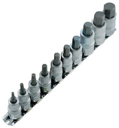 Jet 601803-10-Piece 3/8-inch Drive Metric Hex Bit Socket Sets - Sockets and Tools Set - Proindustrialequipment