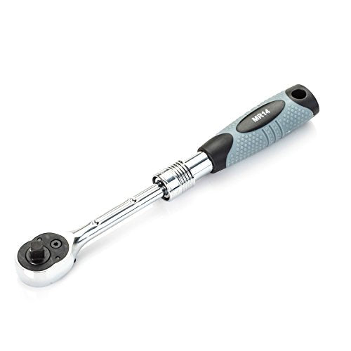 E-Z MR14 Ratsche Mit Ausziehbarem Griff – 1/4 Zoll, 72 Zähne, Rot & Langlebig