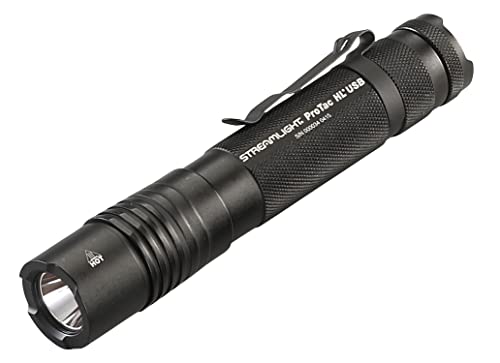 Streamlight 88052 ProTac HL USB 1000 Lumen Professional Tactical Flashlight with High/Low/Strobe - 1000 Lumens