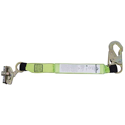 PeakWorks CSA 2' (0.6 m) Shock Pack - Snap Hook & ADP Rope Grab - Single Leg - E6 Shock Absorbing Fall Arrest Lanyard Connector, V8103362 - Fall Protection - Proindustrialequipment