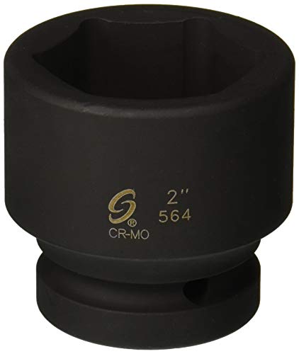 Sunex 564 Dado de impacto estándar de 6 puntos con accionamiento de 1" y 2"
