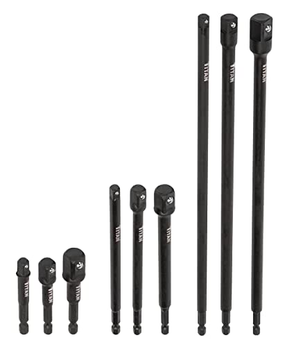 Titan 12089 9Piece Impact Socket Adapter Set