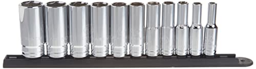 GearWrench 80555 11 Piece 3/8-Inch Drive 6 Point Deep SAE Socket Set