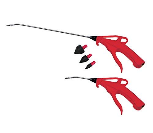 ATD Tools 8738 Ensemble de 2 pistolets à air de luxe avec buse coudée de 4"/13" et embout en caoutchouc