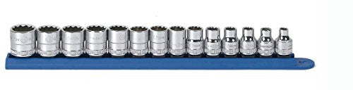 GearWrench 80560 14 Piece 3/8-Inch Drive 12 Point Standard Metric Socket Set