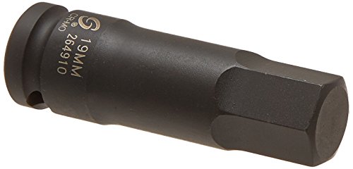 Sunex 264910 1/2-Inch Drive 19-mm Hex Impact Socket