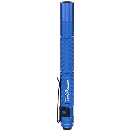 Nightstick MT-100BL Mini-TAC Lampe de poche LED en métal 2-AAA, 5,4 pouces, 137 mm, bleu