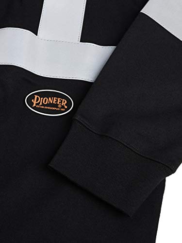 Pioneer Flame Resistant Cotton Long Sleeve High Visibility Safety Work Shirt, Black, XL, V2580470-XL - Clothing - Proindustrialequipment
