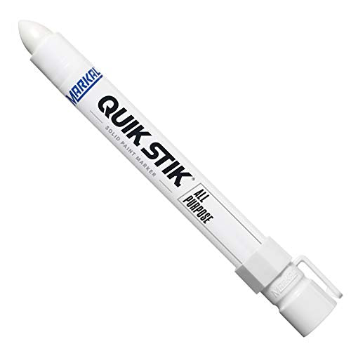 Markal 61051 Quik Stik Twist Long-Lasting Solid Paint Marker, White