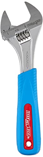 Channellock 808WCB 8-Inch Chrome Adjustable Wrench with Code Blue Grips