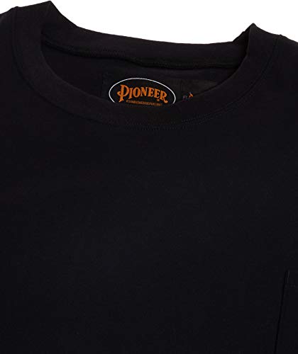 Pioneer Flame Resistant Cotton Long Sleeve High Visibility Safety Work Shirt, Black, 2XL, V2580470-2XL - Clothing - Proindustrialequipment