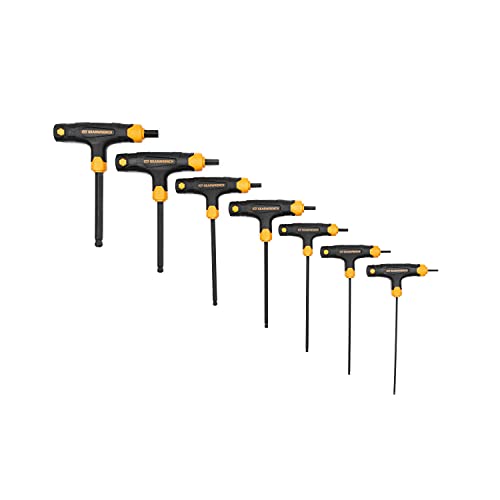 GEARWRENCH Juego de llaves hexagonales con extremo de bola y mango en T métrico de 7 piezas - 83516