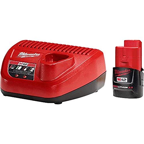 Milwaukee 48-59-2420 M12 Ct 2.0 Starter Kit,Red/Black