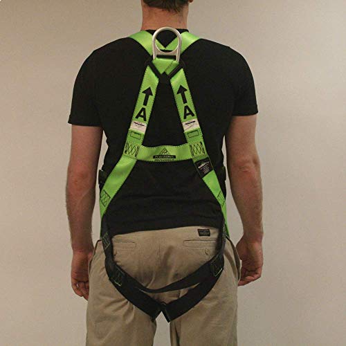 PeakWorks 2 D-Ring Contractor Series Fall Protection Full Body Safety Harness, CSA & ANSI Certified, Class AL - Ladder, V8002020 - Fall Protection - Proindustrialequipment