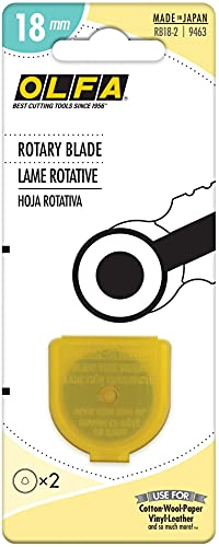 Olfa 9463 RB18-2 Lames rotatives 18 mm, paquet de 2