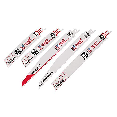 Juego de hojas de sierra alternativa de demostración de 5 piezas Milwaukee Sawzall Bl Set - Demostración (5 piezas)