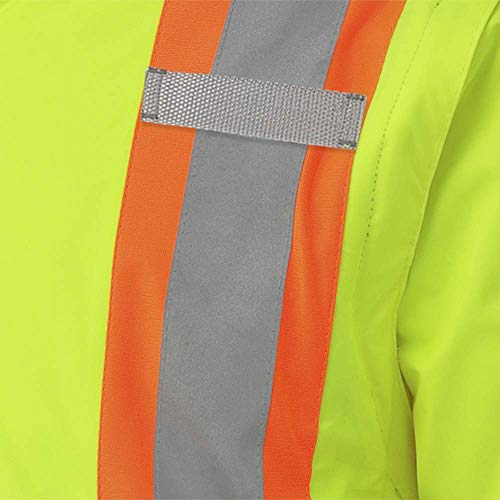 Pioneer V1120161-2XL Winter 6-in-1 Parka Jacket - 100% Waterproof hi-viz Rainwear, Yellow-Green, 2XL - Clothing - Proindustrialequipment