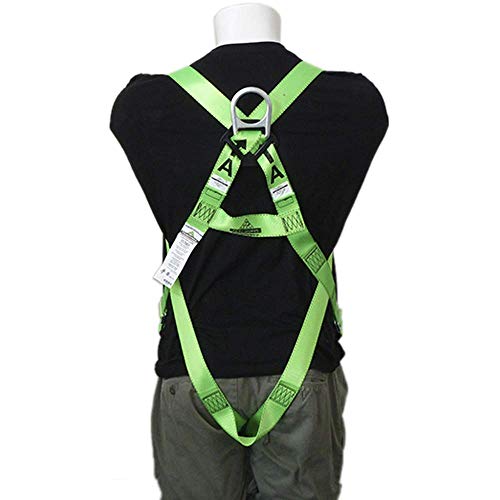 PeakWorks 1 D-Ring Compliance Series Fall Protection Full Body Safety Harness, CSA & ANSI Certified, Class A - Fall Arrest, V8001000 - Proindustrialequipment