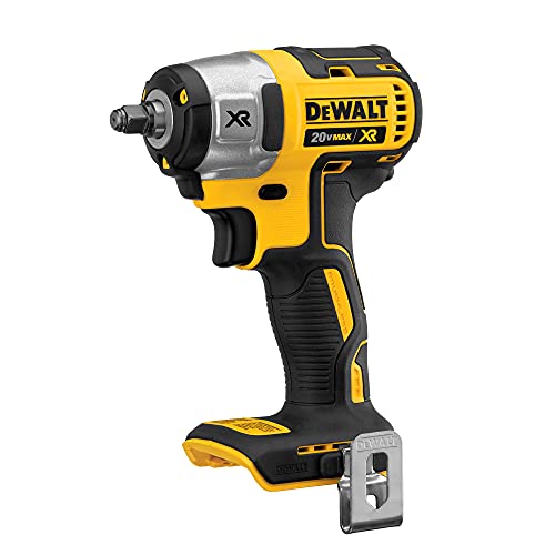 DEWALT Llave de impacto inalámbrica MAX XR de 20 V con anillo de cerdo, 3/8 pulgadas, solo herramienta (DCF890B)