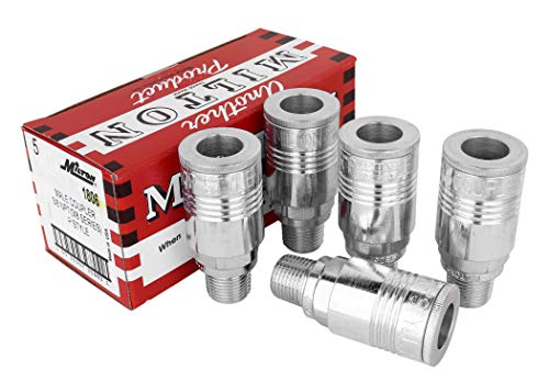 Milton Industries 1806 3/8" MNPT P estilo acoplador caja de 5