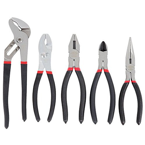 ITC Professional 5-Piece Cushion Grip Pliers Set, 20604 - Pliers and Wire Strippers - Proindustrialequipment