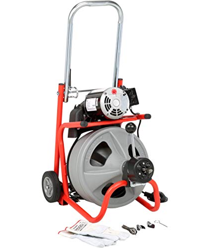 Ridgid 27013 K-400AF 115Volt C45IW Drum Machine with C45 Integral Wound Cable with Autofeed - Drain Augers - Proindustrialequipment