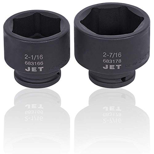 Jet 3/4-inch Drive, Jumbo 8-Piece Deep SAE Professional Impact Socket Set, 6 Point, 610404