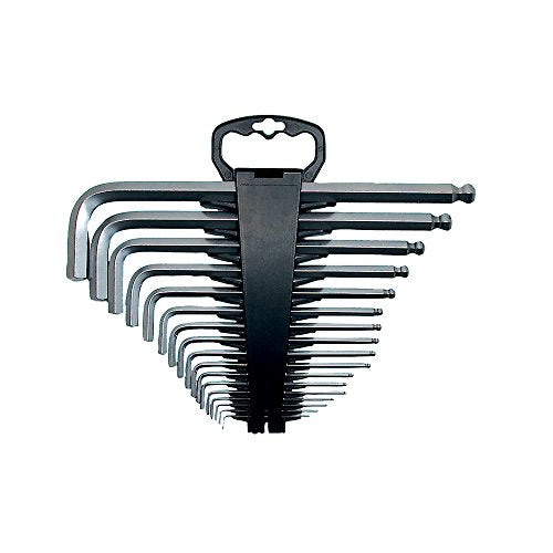 Jet 775176-17-Piece S.A.E. Jumbo Ball Nose Hex Key Set - Screw Drivers and Sets - Proindustrialequipment