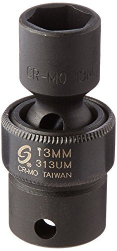 Sunex International 313UM 3/8" Drive Universal Impact Socket, 13mm