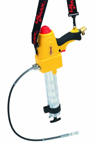 Lumax LX-1171 PneuLuber Yellow HD Pistola de engrase de ciclo continuo de doble pistón operada por aire