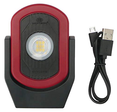 Maxxeon MXN00810 WorkStar Cyclops USB Rechargeable LED Area Work Light, Red