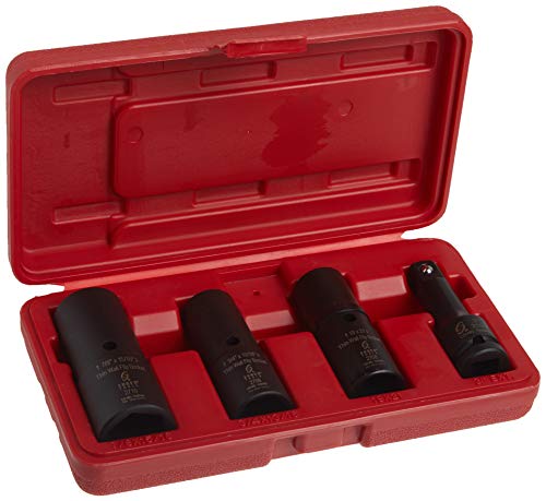 Sunex 2724 1/2-Inch Drive Deep Thin Wall Flip Socket Set, 4-Piece