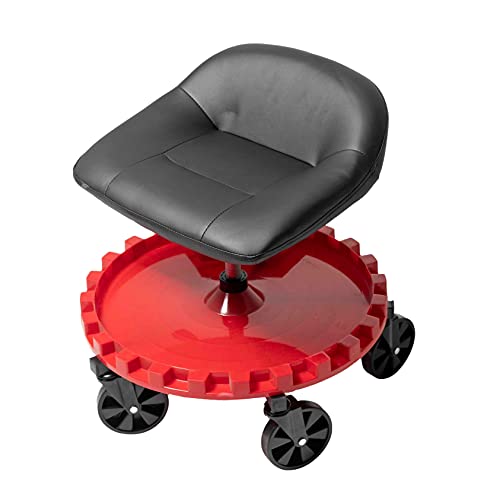 Traxion 2-230 Monster Seat II Mobile Rolling Gear Seat W/All-Terrain 5 inch Casters