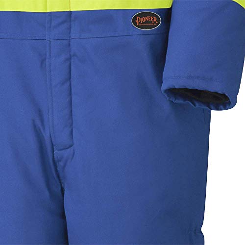Pioneer Winter CSA Flame Resistant Hi Vis Insulated Work Coverall, Easy Boot Access & Action Back, Royal Blue, XL, V2560111-XL - Clothing - Proindustrialequipment