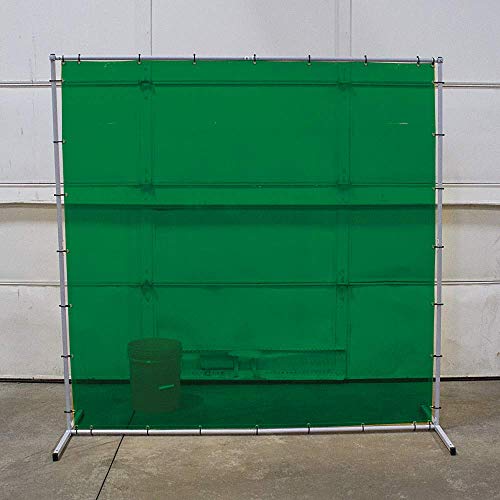 Sellstrom S97345 Welding Curtain with Frame - 6'x8' - Green - Other Protection - Proindustrialequipment