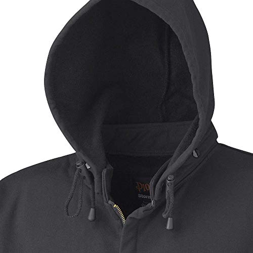 Pioneer V2570270-2XL Flame Resistant Heavyweight Safety Hoodie, Zip Style, Black, 2XL - Clothing - Proindustrialequipment