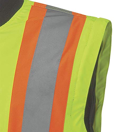 Pioneer V1120360-2XL Winter 6-in-1 Bomber Jacket - 100% Waterproof hi-viz Rainwear, Yellow-Green, 2XL - Clothing - Proindustrialequipment